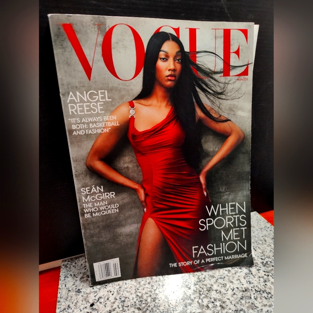 Vogue Magazine "WHEN SPORTS MET FASHION" Features ANGEL REESE Basketball Star.
